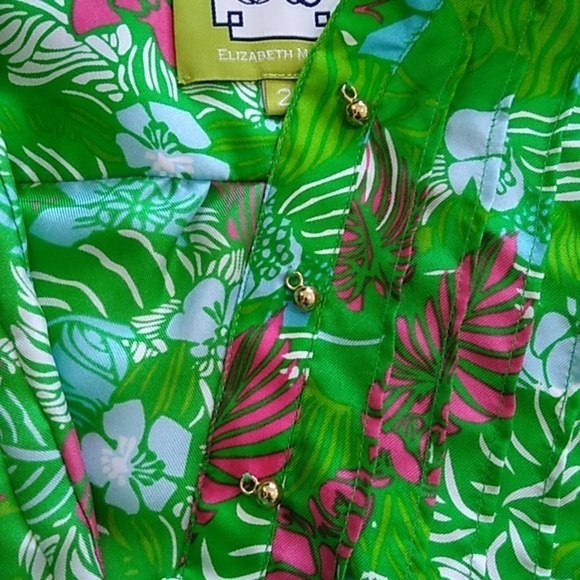 Elizabeth McKay Charlotte Silk Popover Blouse Size - 2 - Picture 9 of 16